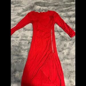 Guess Women's Red Wrap Dress - XS